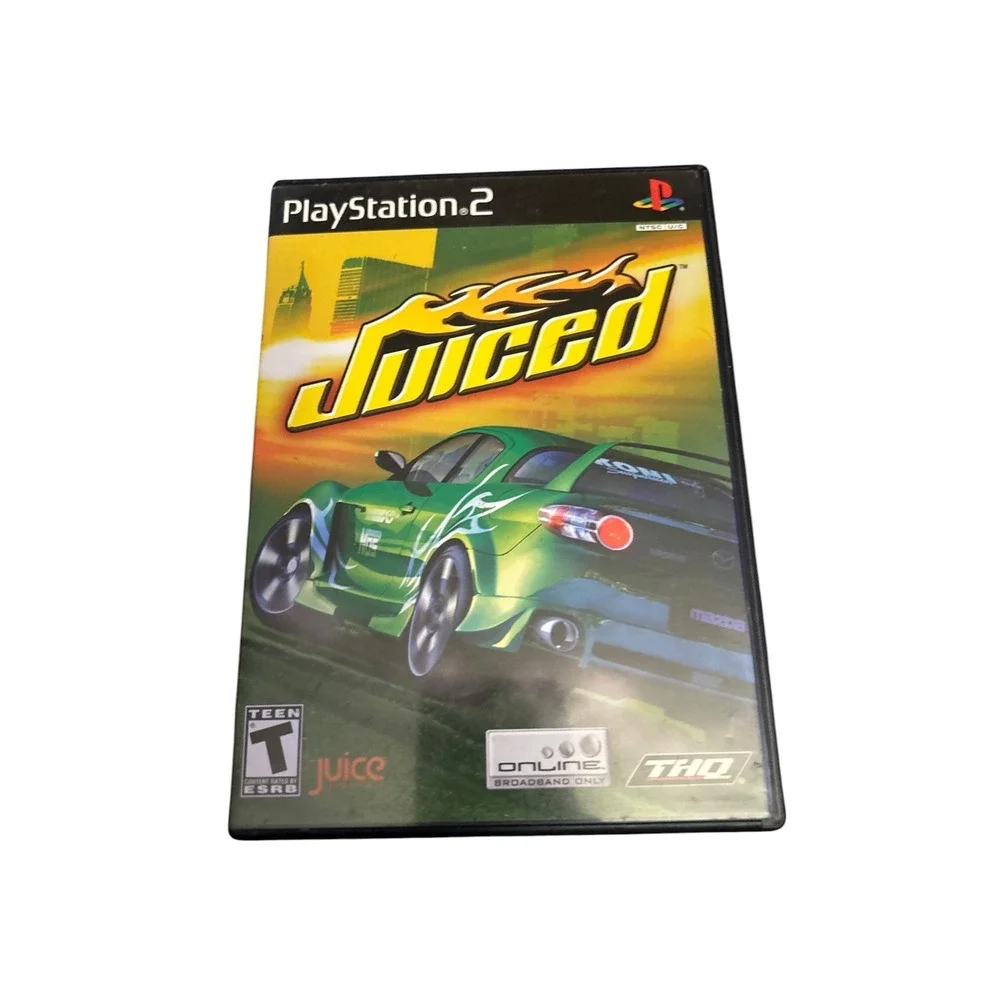 PS2 Racing Game Lot of 4- Need For Speed Carbon, L.A. Rush, Juiced, Monster Jam